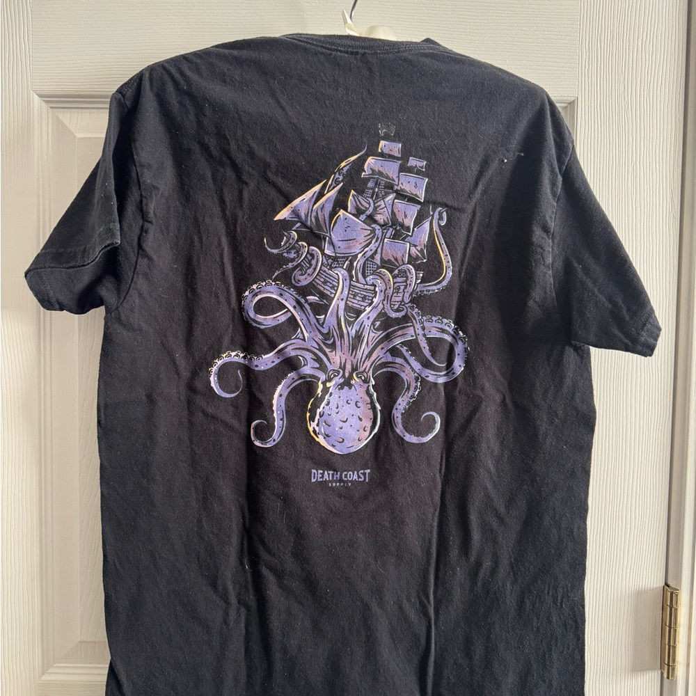 Black and Purple Graphic T-Shirt